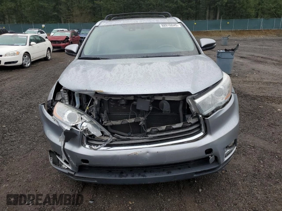 2015 Toyota Highlander Hybrid Limited with VIN 5TDDCRFH1FS012786, listed as a Copart auction lot 88916045 with 55,717 mi miles and Salvage Title. Bid and sale history available at carsss.com. Image 5.