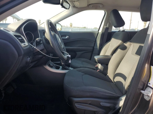 2018 Jeep Compass Sport with VIN 3C4NJDAB2JT479228, listed as a Copart auction lot 52437825 with 74,687 mi miles and Salvage title. Bid and sale history available at DreamBid. Image 7.