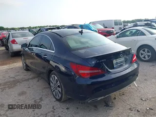 2018 Mercedes-Benz CLA with VIN WDDSJ4EB4JN637135, listed as a IAAI auction lot 42117690 with 79,734 mi miles. Bid and sale history available at carsss.com. Image 3.