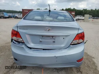 2012 Hyundai Accent GLS with VIN KMHCT4AEXCU037989, listed as a Copart auction lot 53439415 with 102,948 mi miles and Salvage Title. Bid and sale history available at carsss.com. Image 6.
