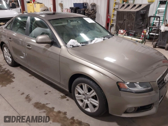 2009 Audi A4 2.0T Prem with VIN WAULF78K39N066016, listed as a IAAI auction lot 41386703 with 150,533 mi miles. Bid and sale history available at carsss.com. Image 1.