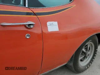 1969 Pontiac GTO z VIN 242379P309028, wystawiony jako Copart lot #75516494 z przebiegiem 597 mil mil oraz Nie do naprawy • Non repairable. Historia ofert i sprzedaży dostępna na DreamBid. Obrazek 12.