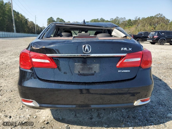 2014 Acura RLX Tech Pkg with VIN JH4KC1F58EC007419, listed as a Copart auction lot 75606064 with 175,531 mi miles and Salvage Title. Bid and sale history available at carsss.com. Image 6.