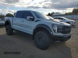 2024 Ford F-150 Raptor with VIN 1FTFW1RJ2RFA41606, listed as a Copart auction lot 75980754 with 3,905 mi miles and Salvage Title. Bid and sale history available at DreamBid. Image 4.