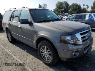 2013 Ford Expedition Limited with VIN 1FMJU1K55DEF64318, listed as a Copart auction lot 63519735 with 93,235 mi miles and Salvage title. Bid and sale history available at DreamBid. Image 4.
