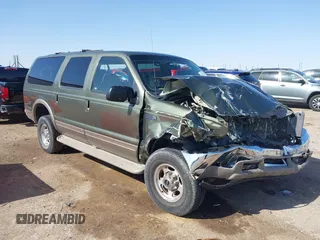 2000 Ford Excursion Limited z VIN 1FMNU43S5YEC18413, wystawiony jako IAAI lot #41972353 z przebiegiem 99 531 mil mil oraz . Historia ofert i sprzedaży dostępna na DreamBid. Obrazek 1.