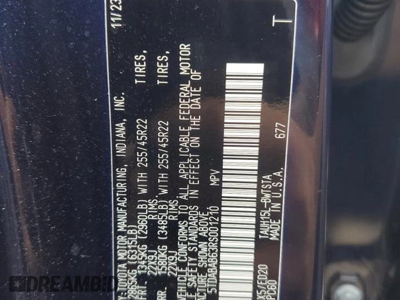 2024 Lexus TX 500h F Sport Premium z VIN 5TDABAB63RS001210, wystawiony jako Copart lot #74506724 z przebiegiem Nie podano mil oraz Nie do naprawy. Historia ofert i sprzedaży dostępna na DreamBid. Obrazek 14.