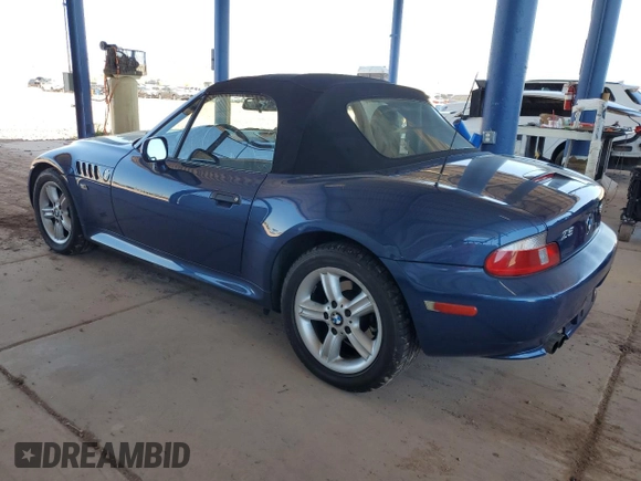 2002 BMW Z3 2.5 z VIN 4USCN33432LM06882, wystawiony jako Copart lot #57186805 z przebiegiem 117 834 mil mil oraz Czysty tytuł • Clean title. Historia ofert i sprzedaży dostępna na DreamBid. Obrazek 2.