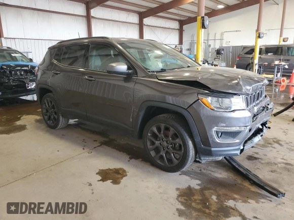 2021 Jeep Compass 80th Anniversary with VIN 3C4NJDEB8MT570616, listed as a Copart auction lot 56180625 with 36,278 mi miles and Salvage title. Bid and sale history available at DreamBid. Image 4.