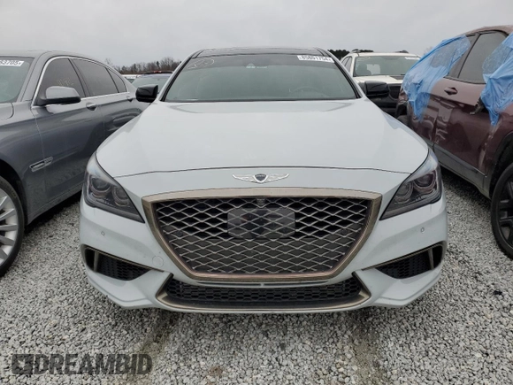 2019 Genesis G80 3.3T Sport with VIN KMHGN4JB4KU299586, listed as a Copart auction lot 85801754 with 50,162 mi miles and Salvage Title. Bid and sale history available at carsss.com. Image 5.
