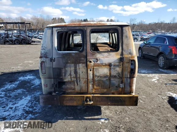 1972 Ford Econoline Cargo with VIN E36AHP01778, listed as a Copart auction lot 46024925 with Not Provided miles and Salvage Title. Bid and sale history available at DreamBid. Image 6.