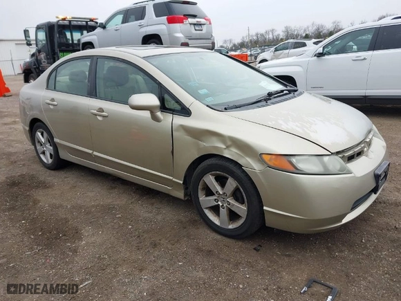 2008 Honda Civic Sdn EX with VIN 1HGFA16878L094559, listed as a IAAI auction lot 42071038 with 255,199 mi miles. Bid and sale history available at carsss.com. Image 1.