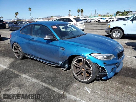 2017 BMW M2 with VIN WBS1H9C50HV786480, listed as a Copart auction lot 70715923 with 47,482 mi miles. Bid and sale history available at carsss.com. Image 4.
