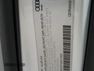 2019 Audi A5 Sportback Premium Plus с VIN WAUENCF57KA037892, выставлен на аукционе Copart как лот 59922355 с пробегом 55 179 миль миль и Списание • Salvage title. История ставок и продаж доступна на DreamBid. Изображение 13.