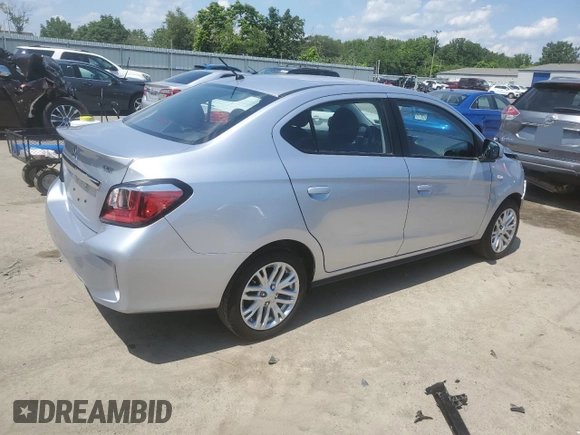 2023 Mitsubishi Mirage G4 ES with VIN ML32FUFJ2PHF01245, listed as a Copart auction lot 62052354 with 3,763 mi miles and Salvage Title. Bid and sale history available at carsss.com. Image 3.