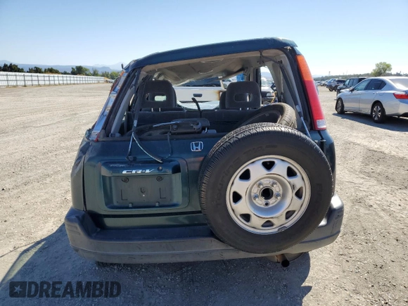 1998 Honda CR-V LX with VIN JHLRD1842WC060154, listed as a Copart auction lot 69065994 with 237,291 mi miles and Salvage Title. Bid and sale history available at carsss.com. Image 6.