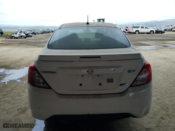 2015 Nissan Versa SV with VIN 3N1CN7AP5FL898483, listed as a Copart auction lot 53100565 with 173,488 mi miles and Salvage Title. Bid and sale history available at carsss.com. Image 6.
