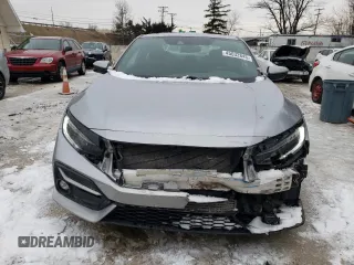 2020 Honda Civic Si Coupe with VIN 2HGFC3A51LH754314, listed as a Copart auction lot 45032845 with 62,815 mi miles and Salvage Title. Bid and sale history available at carsss.com. Image 5.