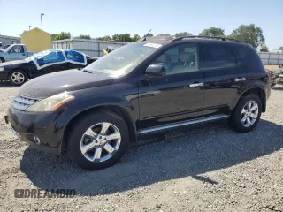 2006 Nissan Murano SL z VIN JN8AZ08W66W551028, wystawiony jako Copart lot #58665315 z przebiegiem 157 690 mil mil oraz Tytuł czysty. Historia ofert i sprzedaży dostępna na DreamBid. Obrazek 1.