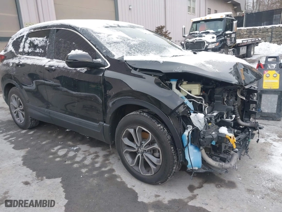 2022 Honda CR-V EX with VIN 5J6RW2H59NL004856, listed as a IAAI auction lot 41370748 with 41,487 mi miles. Bid and sale history available at carsss.com. Image 1.