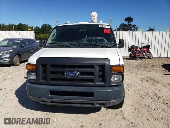2011 Ford Econoline Cargo Commercial with VIN 1FTNE1EW6BDB11464, listed as a Copart auction lot 75392424 with 192,059 mi miles and Salvage Title. Bid and sale history available at DreamBid. Image 12.