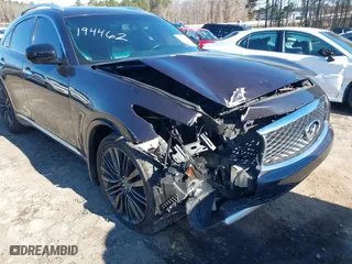 2017 Infiniti QX70 with VIN JN8CS1MU9HM140437, listed as a IAAI auction lot 41270542 with 72,312 mi miles. Bid and sale history available at carsss.com. Image 6.