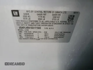 2012 GMC Terrain SLT-1 with VIN 2GKFLVEK1C6171560, listed as a Copart auction lot 47483655 with 179,869 mi miles and Non Repairable. Bid and sale history available at DreamBid. Image 15.