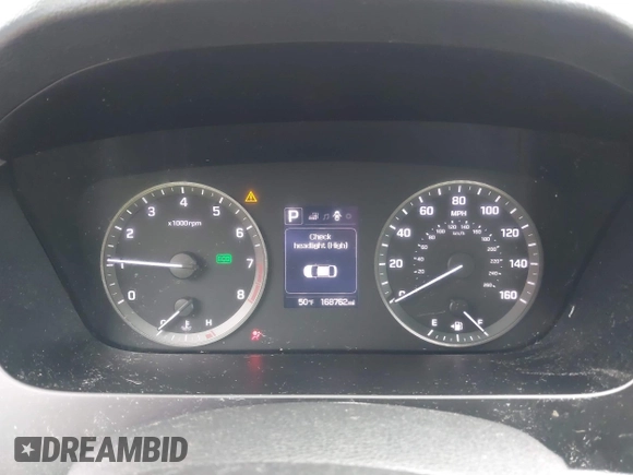 2016 Hyundai Sonata SE with VIN 5NPE24AF5GH273149, listed as a IAAI auction lot 41921543 with 168,762 mi miles and . Bid and sale history available at carsss.com. Image 7.