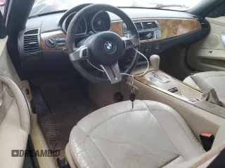 2005 BMW Z4 2.5i with VIN 4USBT33585LS54029, listed as a Copart auction lot 86951144 with 114,583 mi miles and Salvage Title. Bid and sale history available at carsss.com. Image 7.
