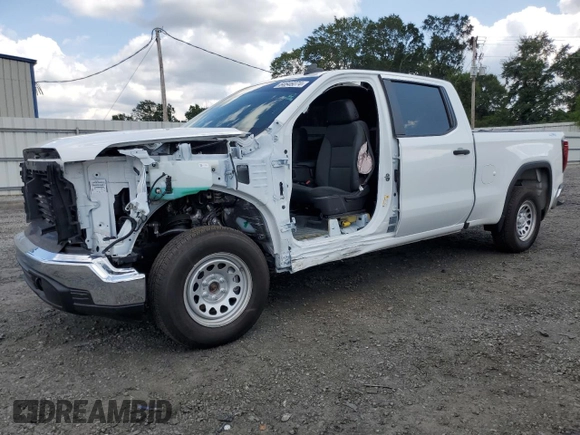2024 GMC Sierra 1500 Pro with VIN 1GTUUAED1RZ197826, listed as a Copart auction lot 64646074 with 0 mi miles and Salvage Title. Bid and sale history available at carsss.com. Image 1.