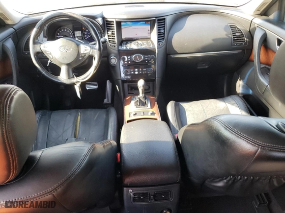 2012 Infiniti FX35 with VIN JN8AS1MW4CM154991, listed as a Copart auction lot 53471755 with 167,418 mi miles and Salvage Title. Bid and sale history available at carsss.com. Image 8.