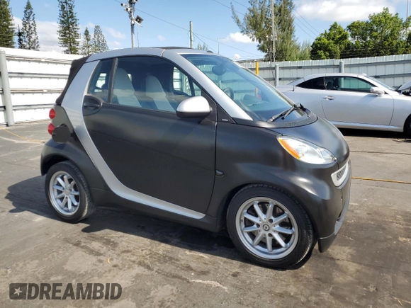 2009 Smart fortwo Passion with VIN WMEEK31X59K232027, listed as a Copart auction lot 55982195 with 63,945 mi miles and Salvage Title. Bid and sale history available at DreamBid. Image 4.