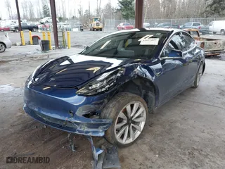 2018 Tesla Model 3 Long Range Battery with VIN 5YJ3E1EA7JF035949, listed as a IAAI auction lot 41627027 with 1 mi miles. Bid and sale history available at carsss.com. Image 17.