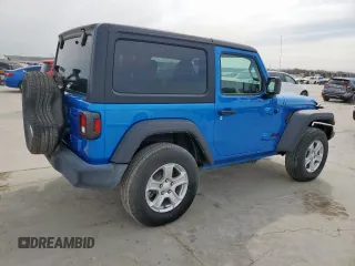 2021 Jeep Wrangler Sport S with VIN 1C4GJXAN0MW790739, listed as a Copart auction lot 47780115 with Not Provided miles and Salvage Title. Bid and sale history available at DreamBid. Image 3.