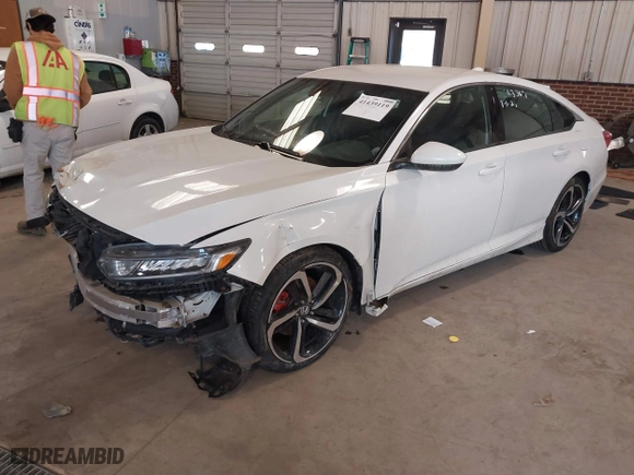2018 Honda Accord Sedan Sport 1.5T with VIN 1HGCV1F31JA043037, listed as a IAAI auction lot 41439119 with 110,680 mi miles. Bid and sale history available at carsss.com. Image 17.
