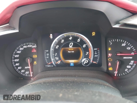 2016 Chevrolet Corvette Z06 3LZ with VIN 1G1YU2D66G5605051, listed as a IAAI auction lot 42477046 with 77,980 mi miles and . Bid and sale history available at DreamBid. Image 7.
