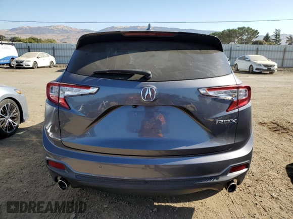 2020 Acura RDX w/Advance Pkg with VIN 5J8TC1H76LL009897, listed as a Copart auction lot 74604104 with 43,166 mi miles and Salvage Title. Bid and sale history available at carsss.com. Image 6.