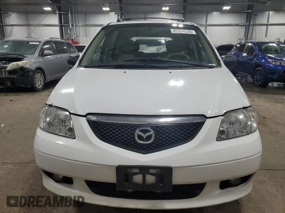 2002 Mazda MPV LX with VIN JM3LW28J320332691, listed as a Copart auction lot 45354325 with 152,780 mi miles and Salvage Title. Bid and sale history available at carsss.com. Image 5.