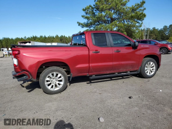 2020 Chevrolet Silverado 1500 Custom with VIN 1GCRWBEH0LZ311492, listed as a Copart auction lot 87042804 with 112,551 mi miles and Salvage Title. Bid and sale history available at carsss.com. Image 3.