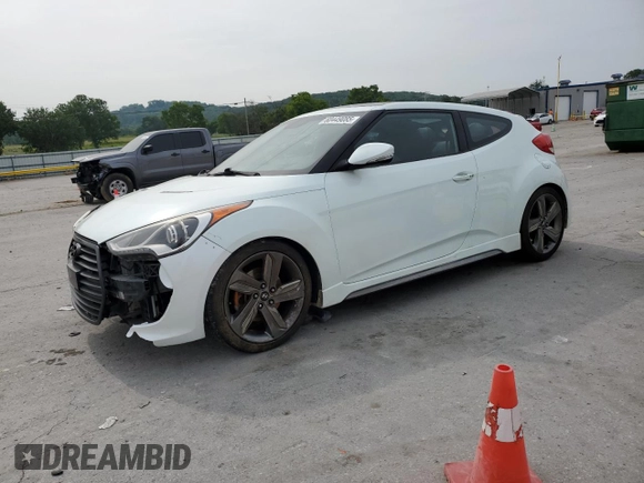 2015 Hyundai Veloster Turbo with VIN KMHTC6AE5FU234987, listed as a Copart auction lot 60449085 with 96,811 mi miles and Clean title. Bid and sale history available at DreamBid. Image 1.