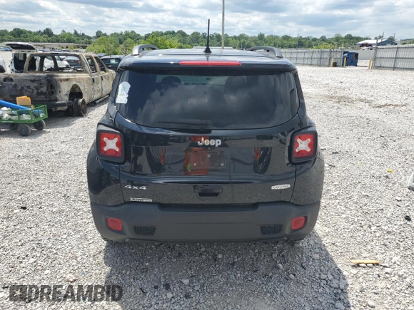 2019 Jeep Renegade Latitude z VIN ZACNJBBB9KPK59741, wystawiony jako Copart lot #57942015 z przebiegiem 61 047 mil mil oraz Szkoda całkowita • Salvage title. Historia ofert i sprzedaży dostępna na DreamBid. Obrazek 6.