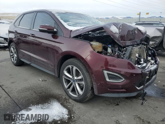 2017 Ford Edge Sport with VIN 2FMPK4AP3HBB42604, listed as a Copart auction lot 49796355 with 126,347 mi miles and Salvage Title. Bid and sale history available at carsss.com. Image 4.