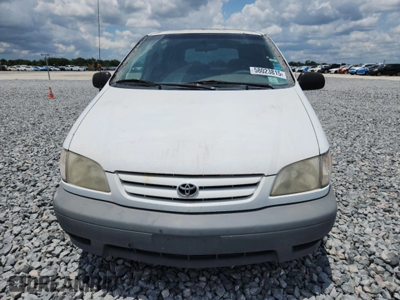 2001 Toyota Sienna CE z VIN 4T3ZF19C21U361994, wystawiony jako Copart lot #58023815 z przebiegiem 398 730 mil mil oraz Czysty tytuł • Clean title. Historia ofert i sprzedaży dostępna na DreamBid. Obrazek 5.
