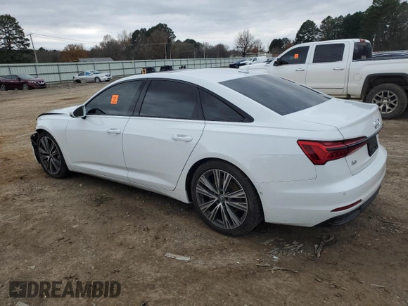 2020 Audi A6 Premium Plus with VIN WAUE8AF20LN038006, listed as a Copart auction lot 85310974 with 80,154 mi miles and Salvage Title. Bid and sale history available at carsss.com. Image 2.