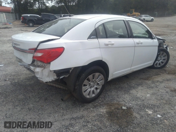 2013 Chrysler 200 LX with VIN 1C3CCBAB9DN691817, listed as a IAAI auction lot 40288818 with 239,403 mi miles. Bid and sale history available at carsss.com. Image 4.