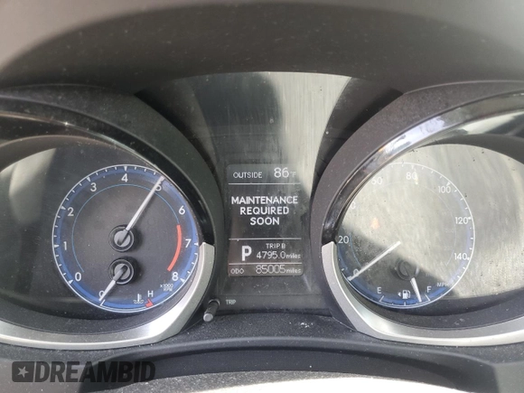 2016 Toyota Corolla L with VIN 5YFBURHE0GP472605, listed as a Copart auction lot 53986495 with 85,005 mi miles and Salvage title. Bid and sale history available at DreamBid. Image 9.