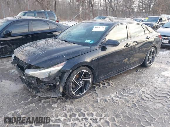 2023 Hyundai Elantra N Line z VIN KMHLR4AF9PU526879, wystawiony jako IAAI lot #41640771 z przebiegiem 51 446 mil mil oraz . Historia ofert i sprzedaży dostępna na DreamBid. Obrazek 17.