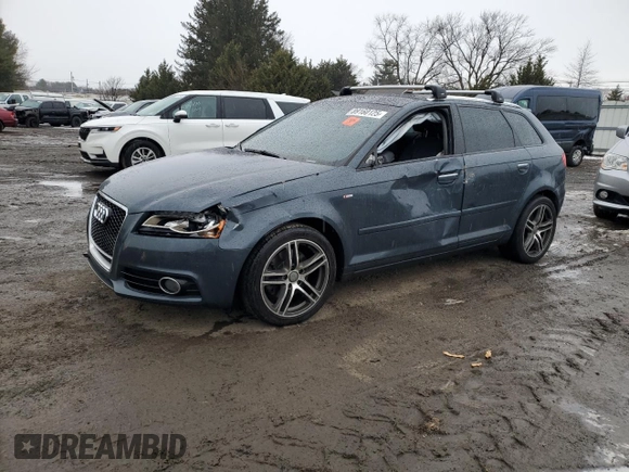 2012 Audi A3 Premium Plus with VIN WAUPEAFM0CA138942, listed as a Copart auction lot 89160125 with 151,955 mi miles and Salvage title. Bid and sale history available at DreamBid. Image 1.