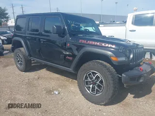 2024 Jeep Wrangler Rubicon with VIN 1C4PJXFG0RW271322, listed as a IAAI auction lot 42736647 with 32,319 mi miles and . Bid and sale history available at DreamBid. Image 1.