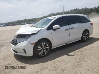 2024 Honda Odyssey Touring with VIN 5FNRL6H84RB014767, listed as a Copart auction lot 57070935 with Not provided miles and Salvage title. Bid and sale history available at DreamBid. Image 1.
